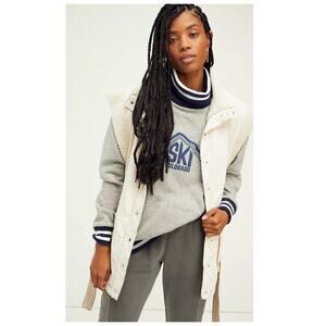 Campus Collection x Free People Ski Club Cowl Neck Pullover Size Medium